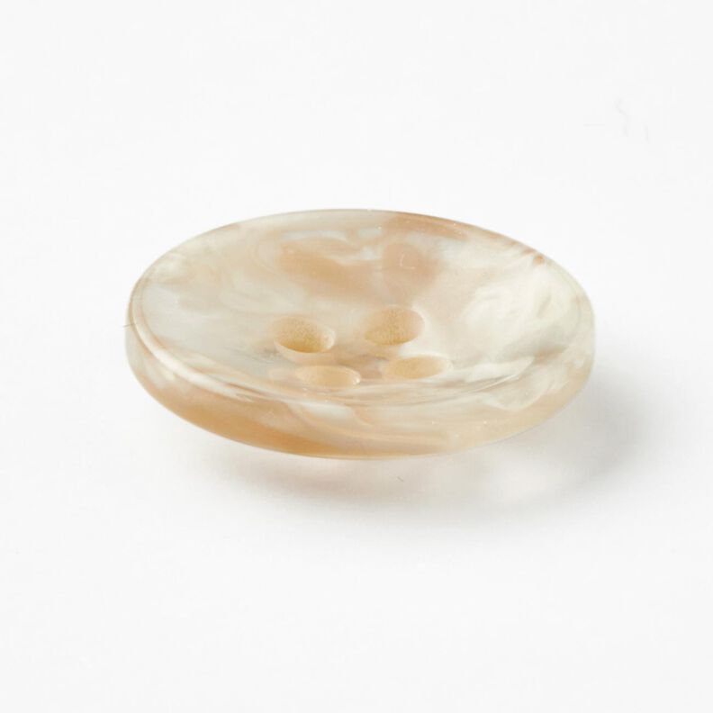 4-loch-Knopf marmoriert [Ø 15 mm] – creme/beige,  image number 2