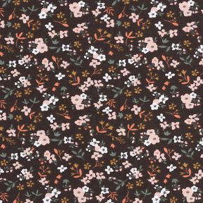 Baumwolljersey Millefleurs – schwarzbraun, 