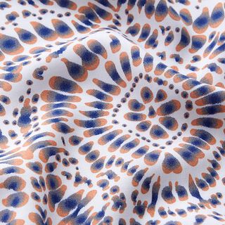 Viskosestoff Aquarellflecken – weiss, 