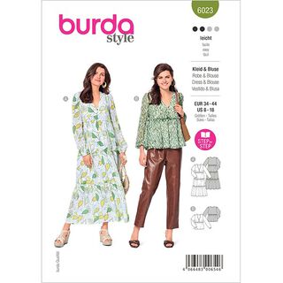 Kleid / Bluse | Burda 6023 | 34-44, 