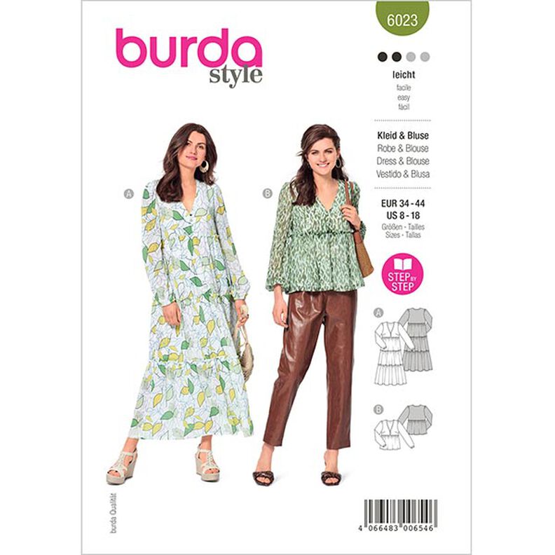 Kleid / Bluse | Burda 6023 | 34-44,  image number 1