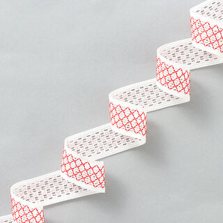 Webband Mesh [24 mm] – weiss/rot, 