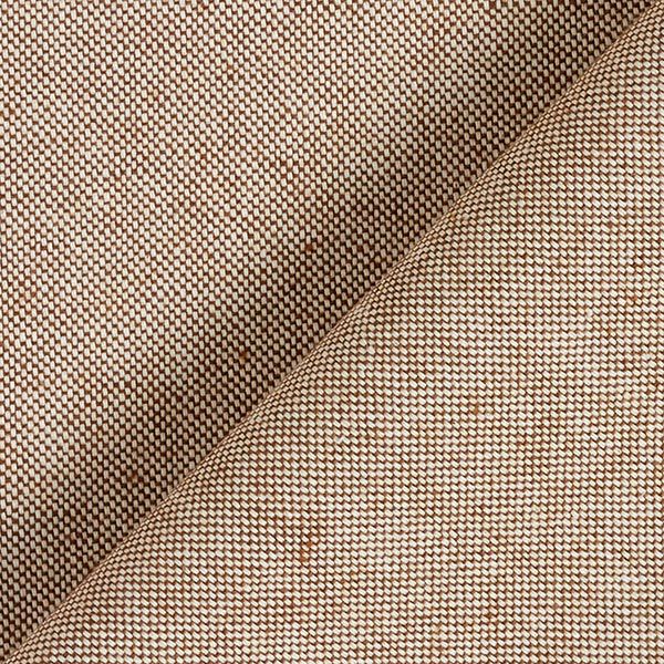 Dekostoff Halbpanama Chambray recycelt – mittelbraun