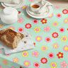 Beschichtete Baumwolle fröhliche Blumen | Poppy Fabrics – mint/zitronengelb,  thumbnail number 8