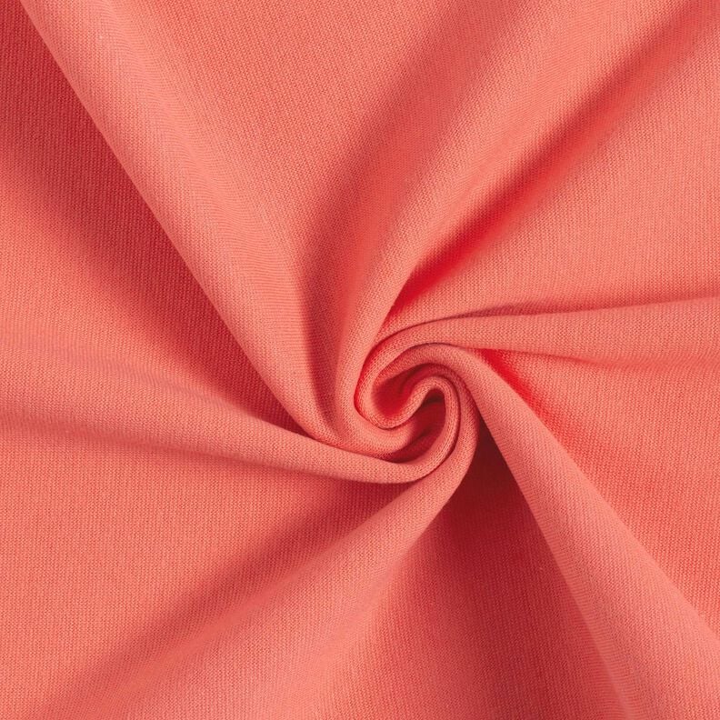 Bündchenstoff Uni – apricot, image number 1
