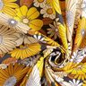 Baumwollstoff Cretonne große Retroblumen – schwarz/sonnengelb,  thumbnail number 3