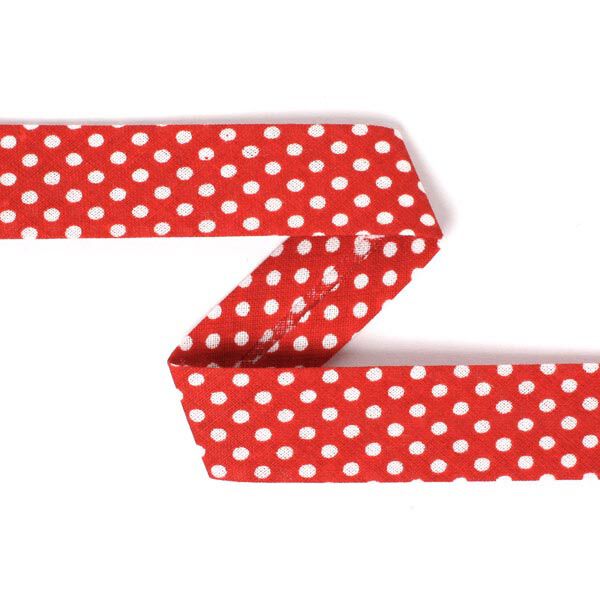 Schrägband Tupfen (20 mm) 10 – rot