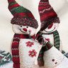 Dekopanel Gobelin Schneemann-Trio – hellbeige,  thumbnail number 3