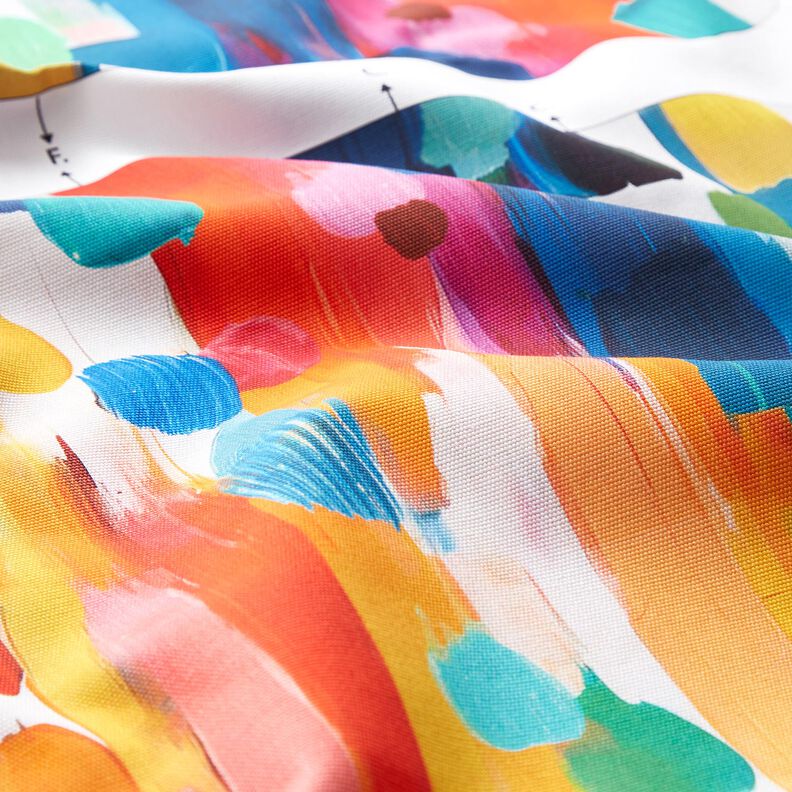 Taschen Panel Canvas bunte Pinseltupfen – weiss, image number 3