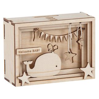 Holz Geschenkbox 3D Baby | Rayher – natur, 