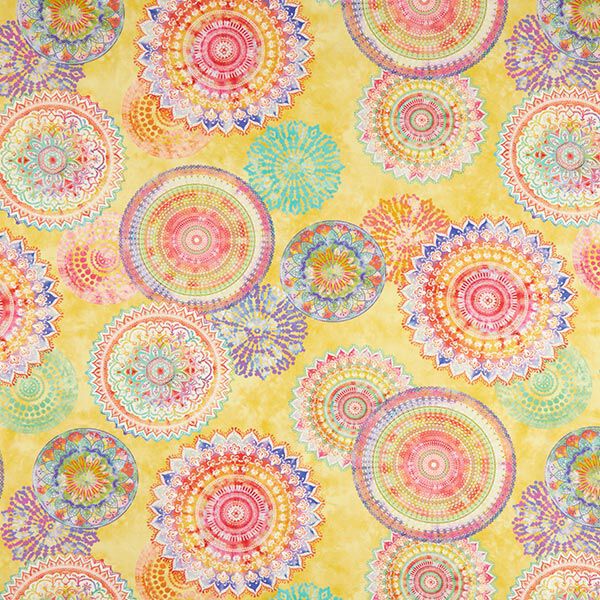 Outdoorstoff Canvas Mandala – hellgelb,  image number 1