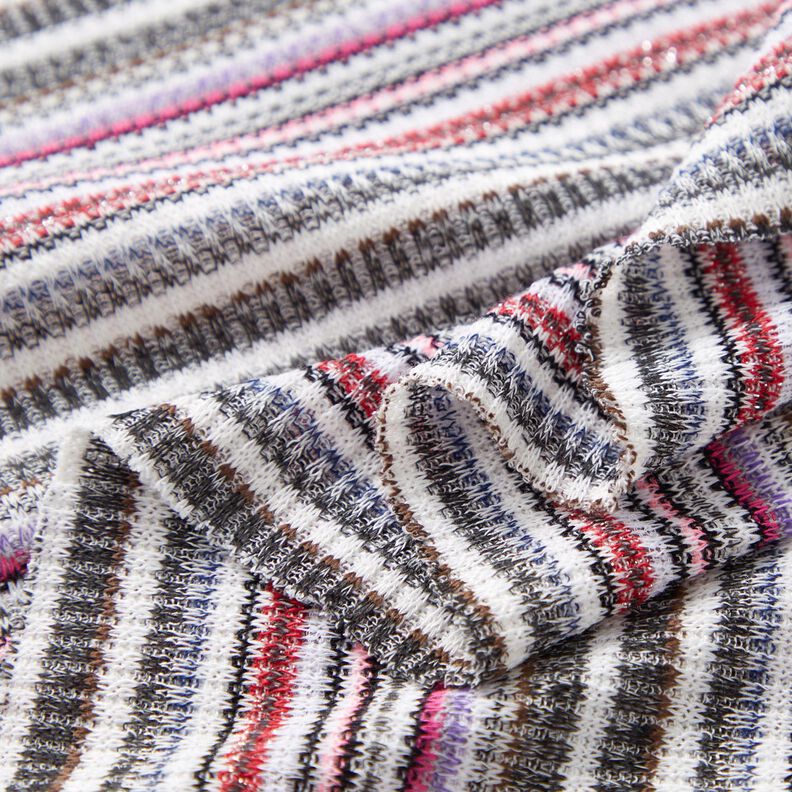 Rippenstrick Querstreifen Glitzer,  image number 3