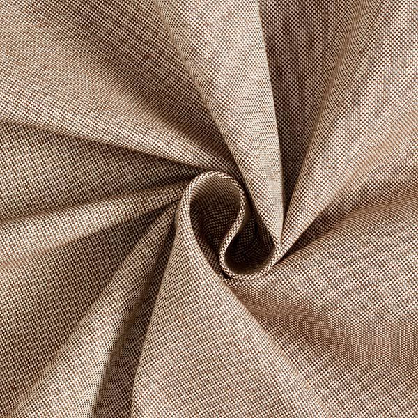 Dekostoff Halbpanama Chambray recycelt – mittelbraun