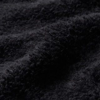 Baumwoll-Sherpa Uni – schwarz, 