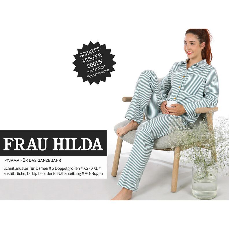 FRAU HILDA Pyjama mit kurzer und langer Variante | Studio Schnittreif | XS-XXL,  image number 1