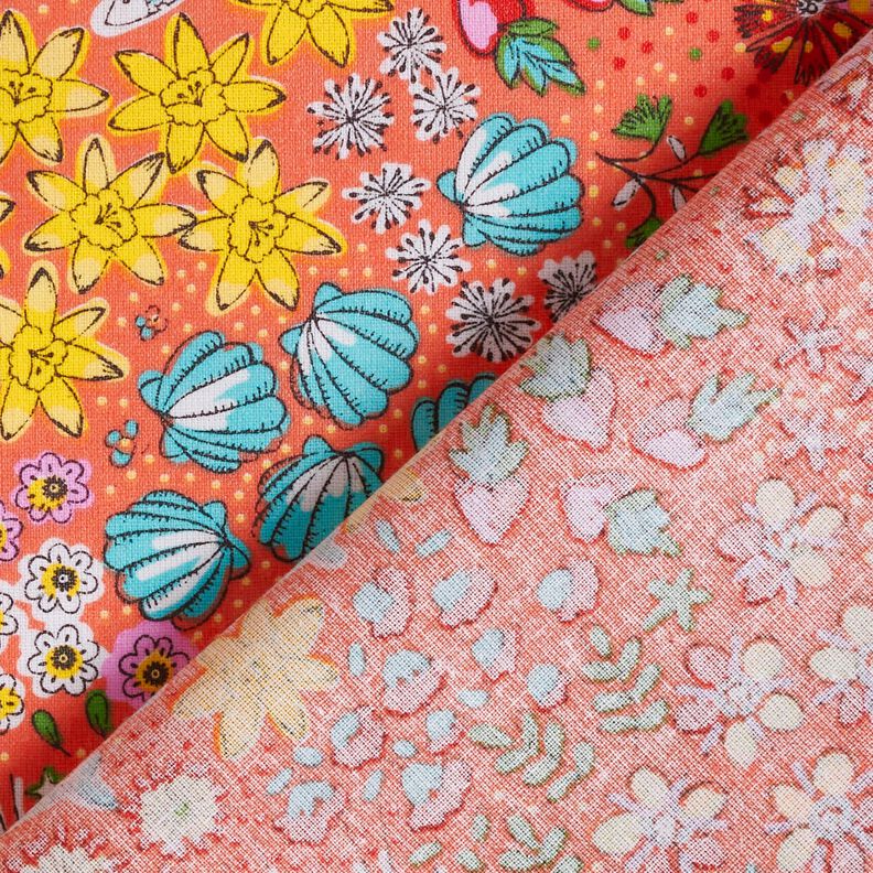 Beschichtete Baumwolle maritimer Mix – koralle, image number 4