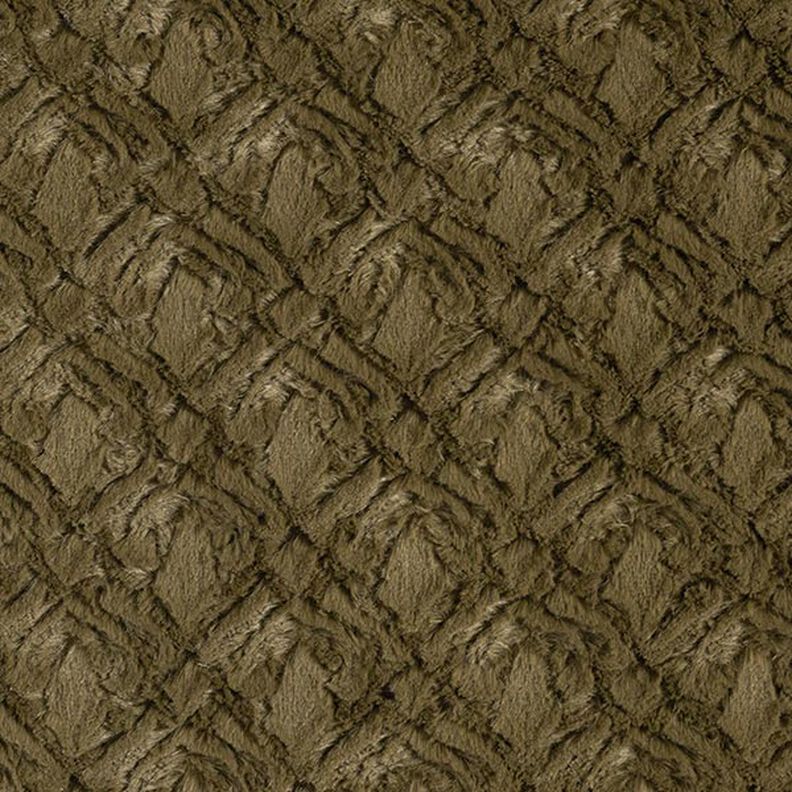Kunstfell Rautenmuster – khaki, image number 1