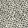 Stretchvelours Schneeleopard – elfenbein/schwarz,  thumbnail number 1