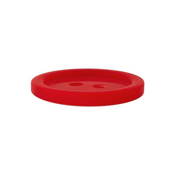 Kunststoffknopf 2-Loch Basic - rot,  image number 2