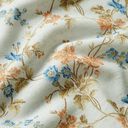 Feinstrick Blumenranken – hellblau, 