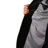 Futterstoff Jacquard schmale und breite Streifen – grau/dunkelgrau,  thumbnail number 5