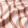 Dekostoff Halbpanama Wellenstreifen – rot/rosé,  thumbnail number 2
