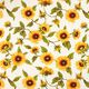 Dekostoff Canvas Sonnenblumen – natur/sonnengelb,  thumbnail number 1
