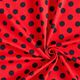 Baumwolljersey Punkte [15 mm] – hellrot/schwarz,  thumbnail number 3
