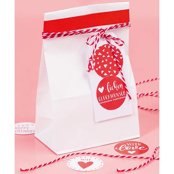 Geschenktüten klein [ 25 Stück ] – weiss,  image number 1