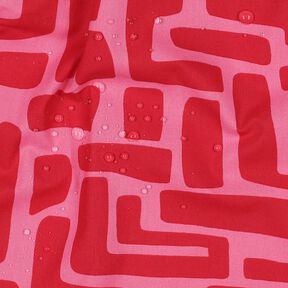 Beschichtete Baumwolle abstrakt – rot/pink, 