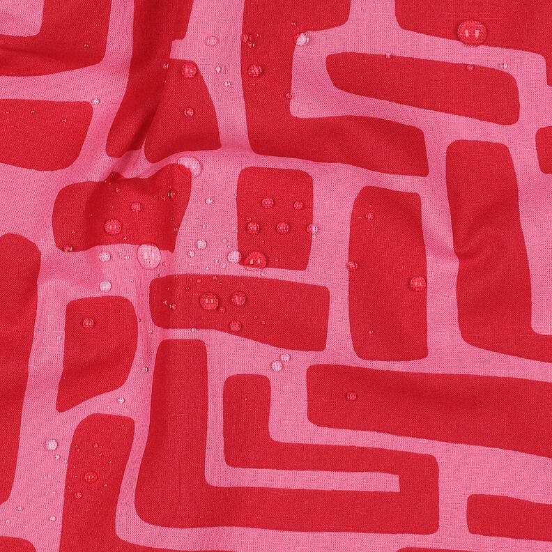 Beschichtete Baumwolle abstrakt – rot/pink,  image number 2