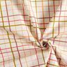 Beschichtete Baumwolle bunte Karos – beige/rot,  thumbnail number 4