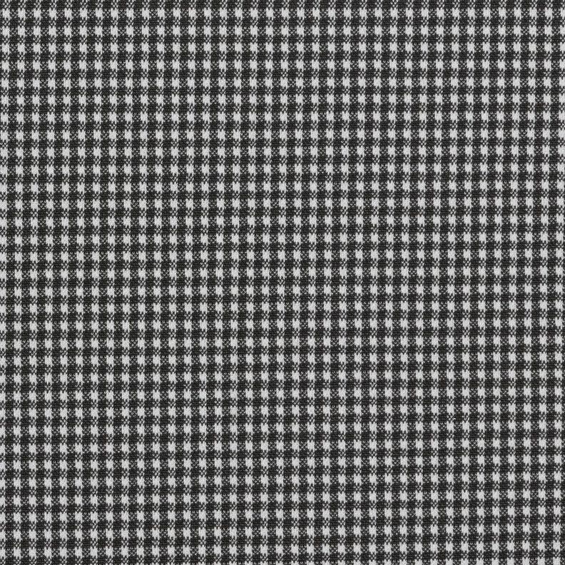 Strickjacquard kleines Pepitakaro – schwarz/weiss,  image number 1