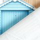 Outdoorstoff Canvas Strandhäuser – blau/weiss,  thumbnail number 4