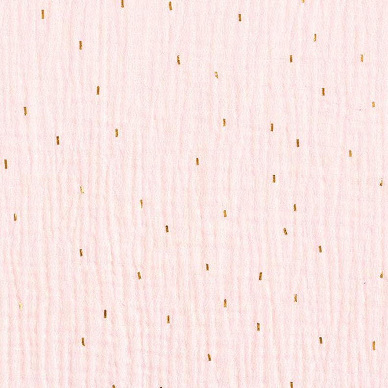 Musselin Foliendruck Rechteck | by Poppy – rosé,  image number 1
