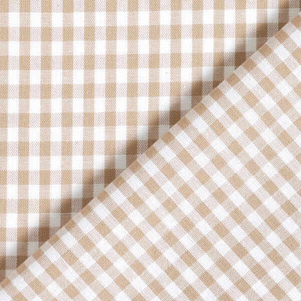 Baumwollstoff Vichy - 0,5 cm – hellbraun, image number 3