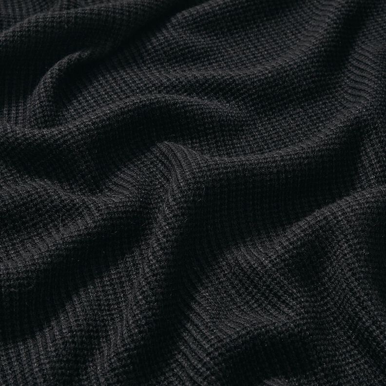Grobstrick Melange – schwarz, image number 2