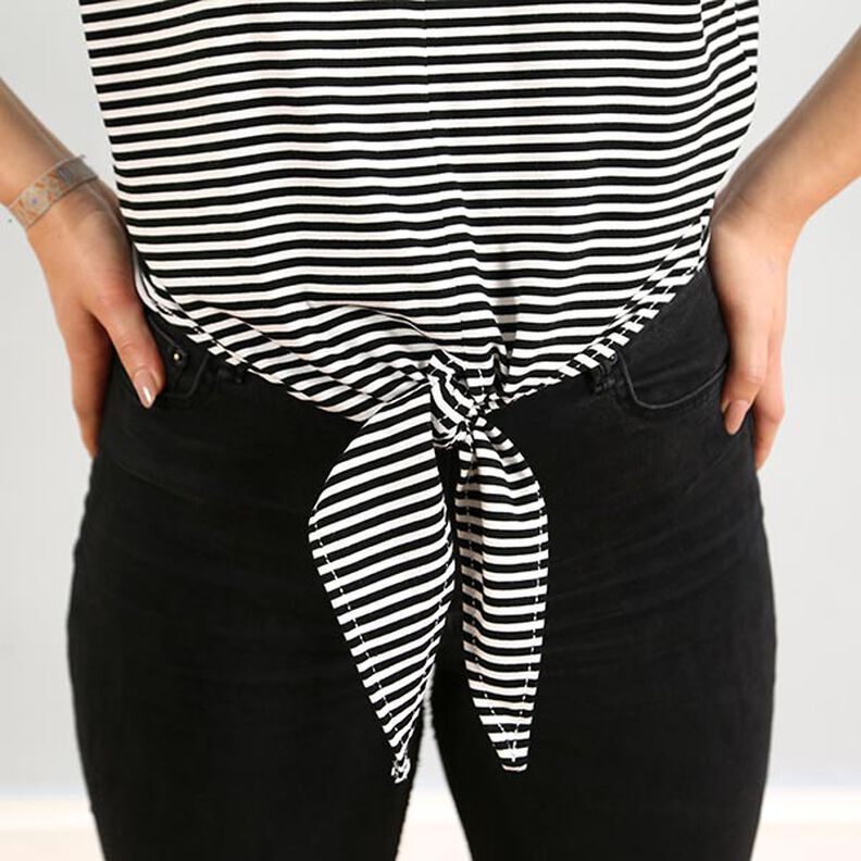 FRAU BILLE lässiges Knotenshirt mit Ärmelumschlag | Studio Schnittreif | XS-L, image number 3
