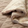 Steppstoff Cord mit Fellabseite Rauten – taupe,  thumbnail number 2