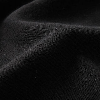 Recyceltes Bündchen Baumwoll-Mix – schwarz, 