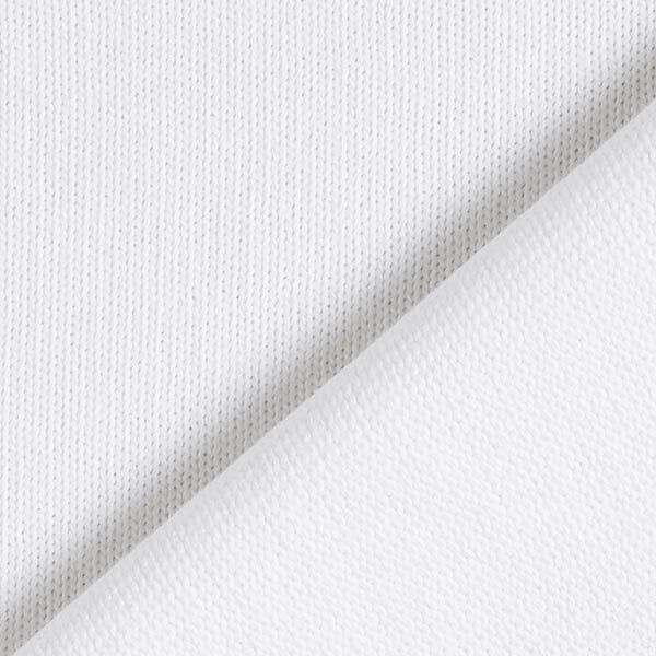 Baumwoll-Strickstoff – weiss | Reststück 50cm