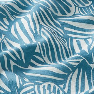 Outdoorstoff Canvas abstrakte Blätter – blau, 