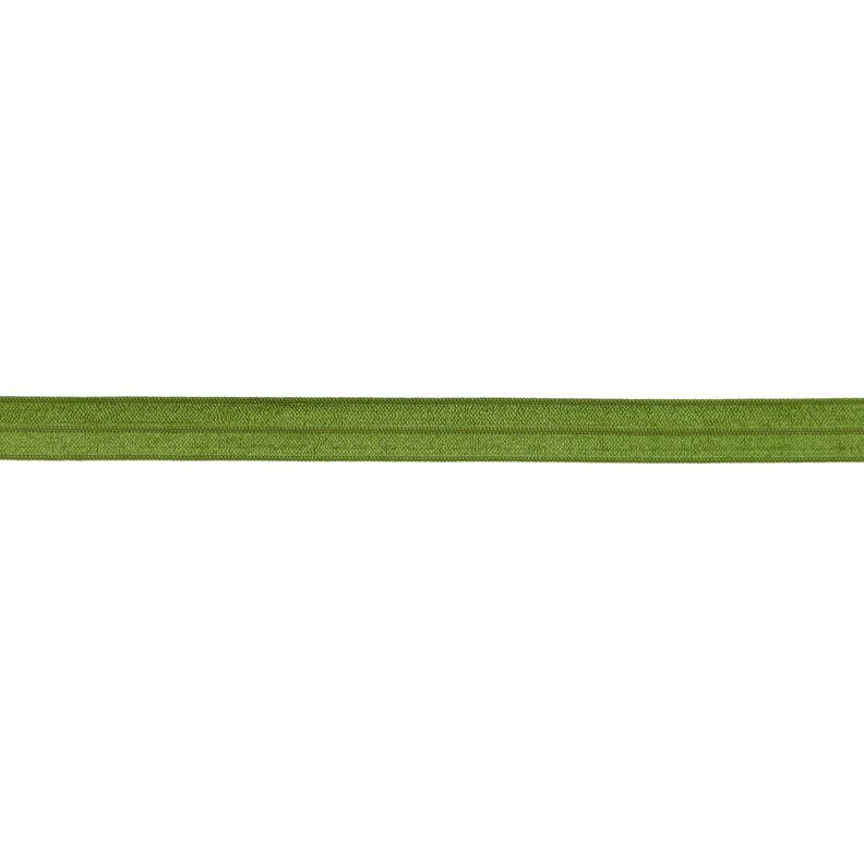 Elastisches Einfassband (Falzgummi) glänzend [15 mm] – oliv,  image number 1