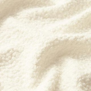 Strick Bouclé Uni – weiss, 