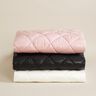 Steppstoff leichter Glanz Rauten – schwarz,  thumbnail number 7