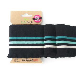 GOTS Bio Strickbündchen CUFF ME FRILL [140 cm | 8 cm] | Albstoffe | Hamburger Liebe, 