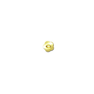 Knopf 2-Loch Blume  – gelb, 