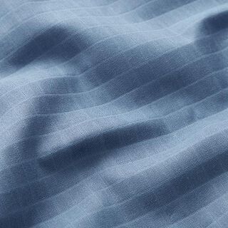 Musselin/ Doppel-Krinkel Gewebe Kästchen Doubleface – stahlblau, 