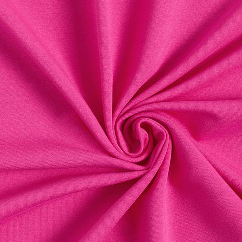 Leichter French Terry Uni – intensiv pink,  image number 1
