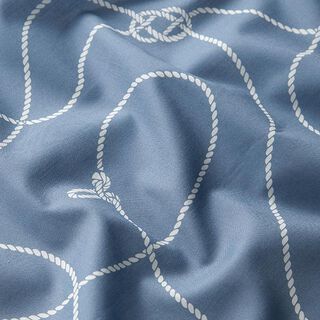 GOTS Batist Seemannsknoten | Tula – jeansblau, 